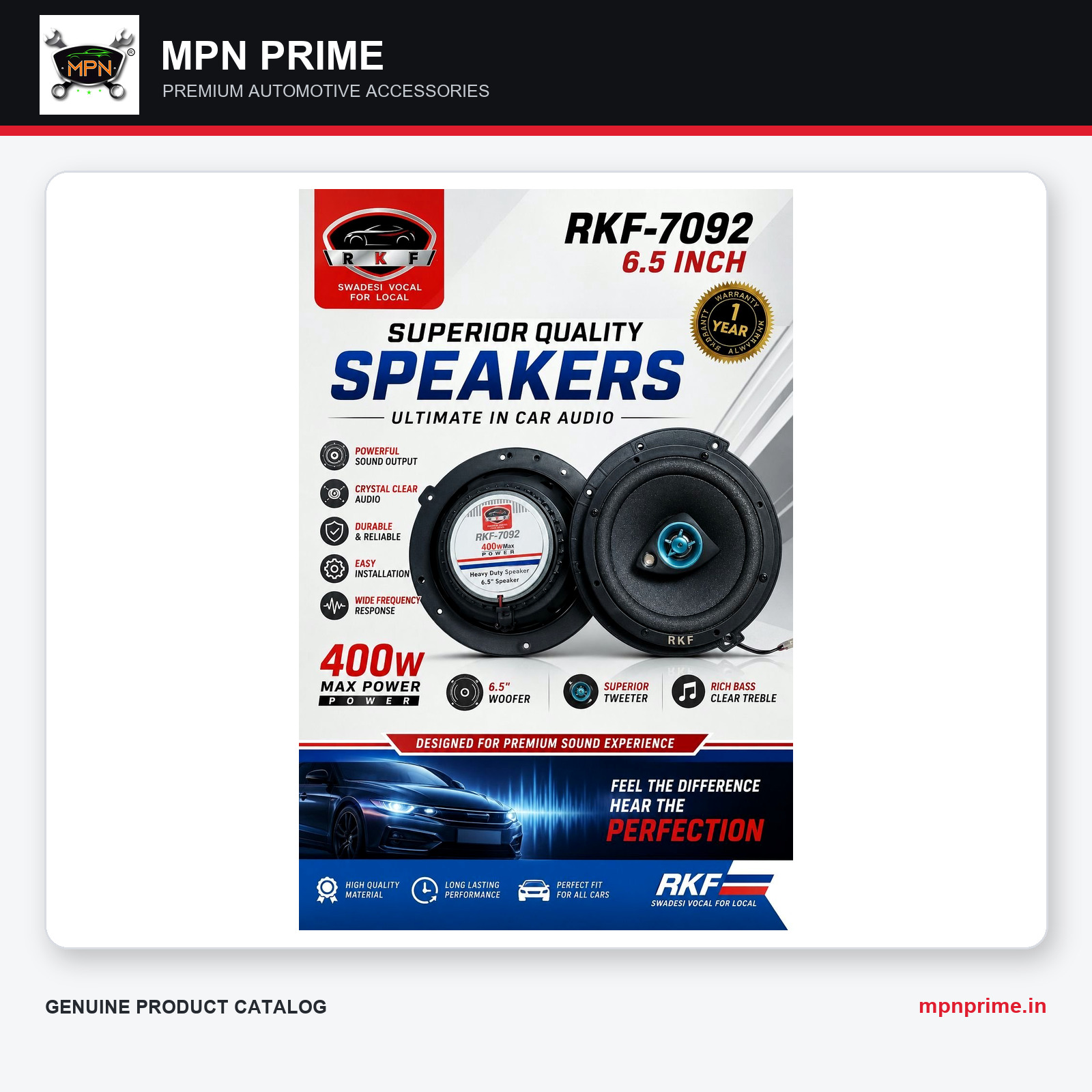 RKF-7092 6.5-Inch 400W Speakers photo 1