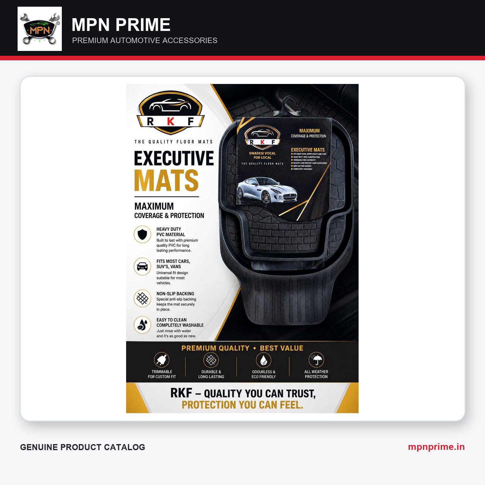 RKF Executive 5-Piece Car Mats enlarged product image