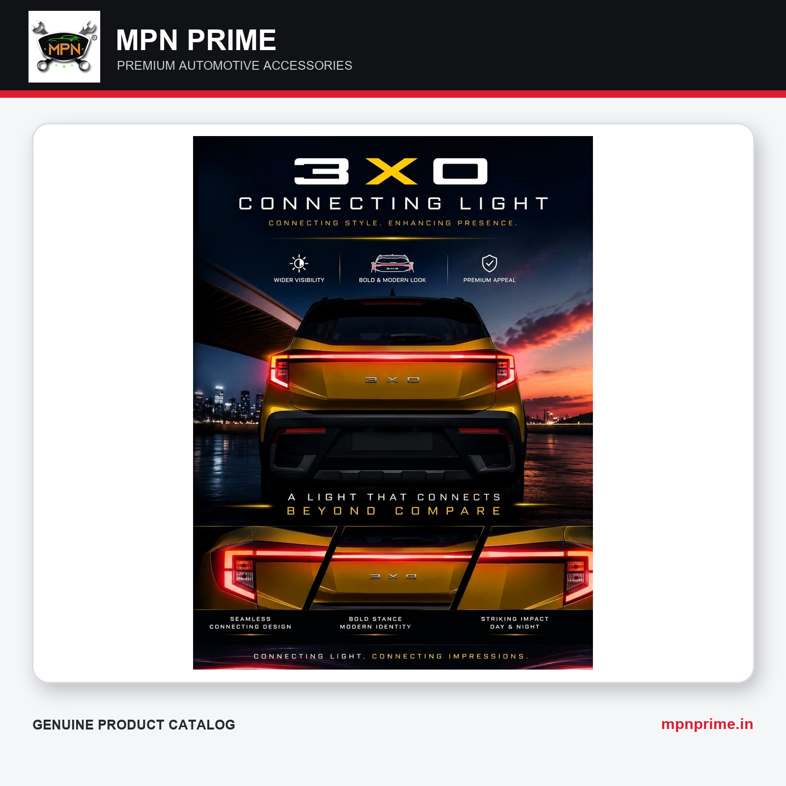 3x0 Connecting Tail Light enlarged product image