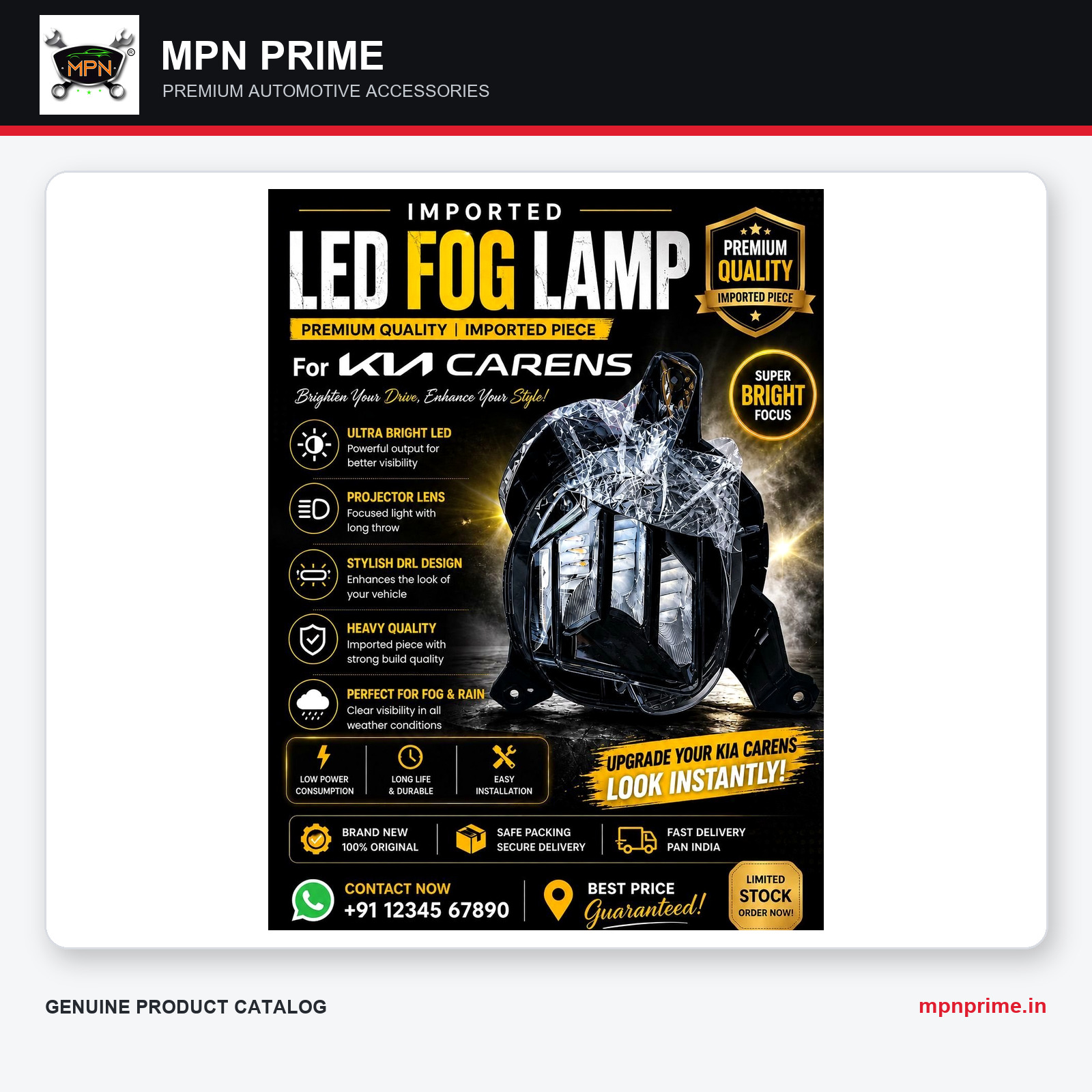 Imported LED Fog Lamp for Kia Carens photo 1
