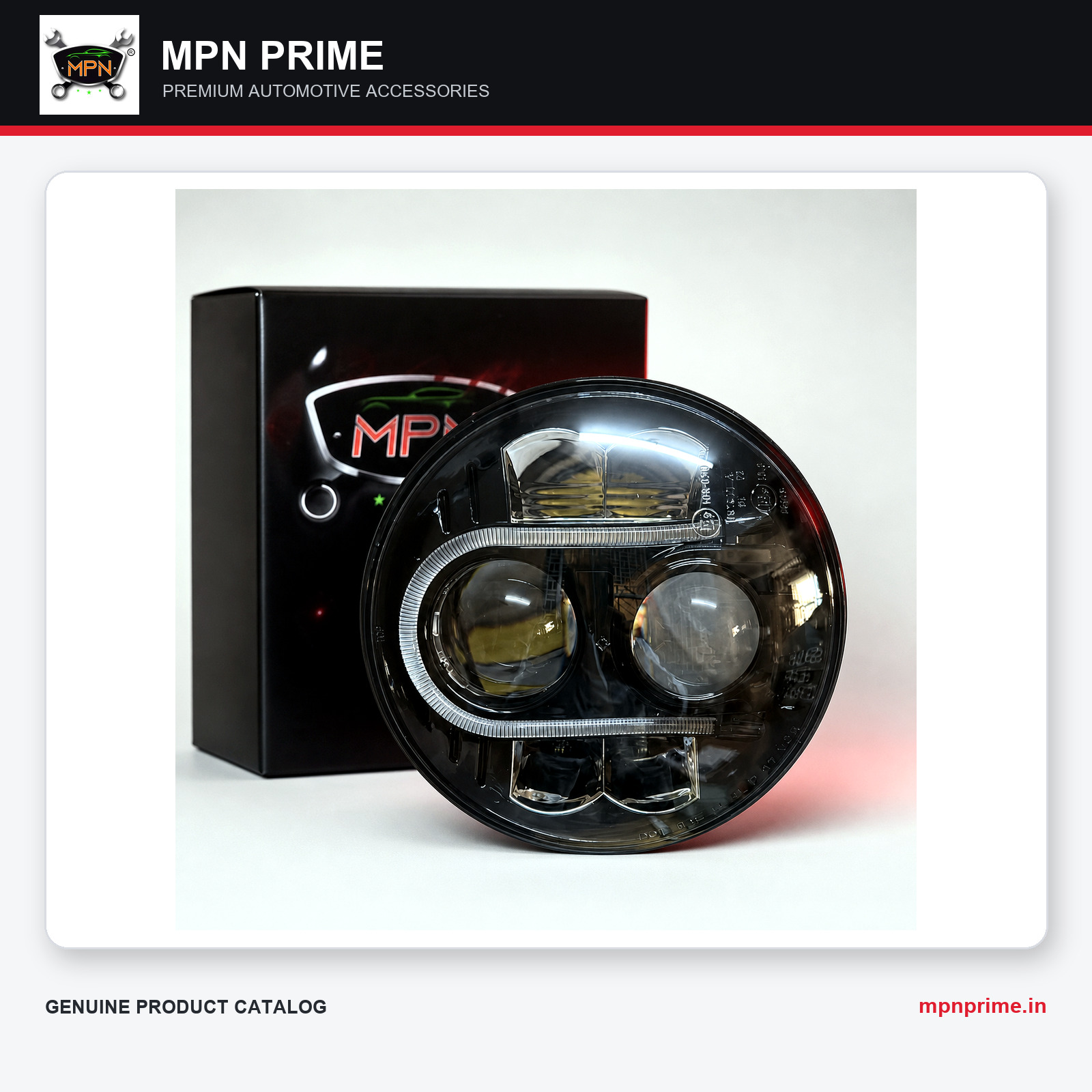 Round Dual-Projector LED Headlamp enlarged product image