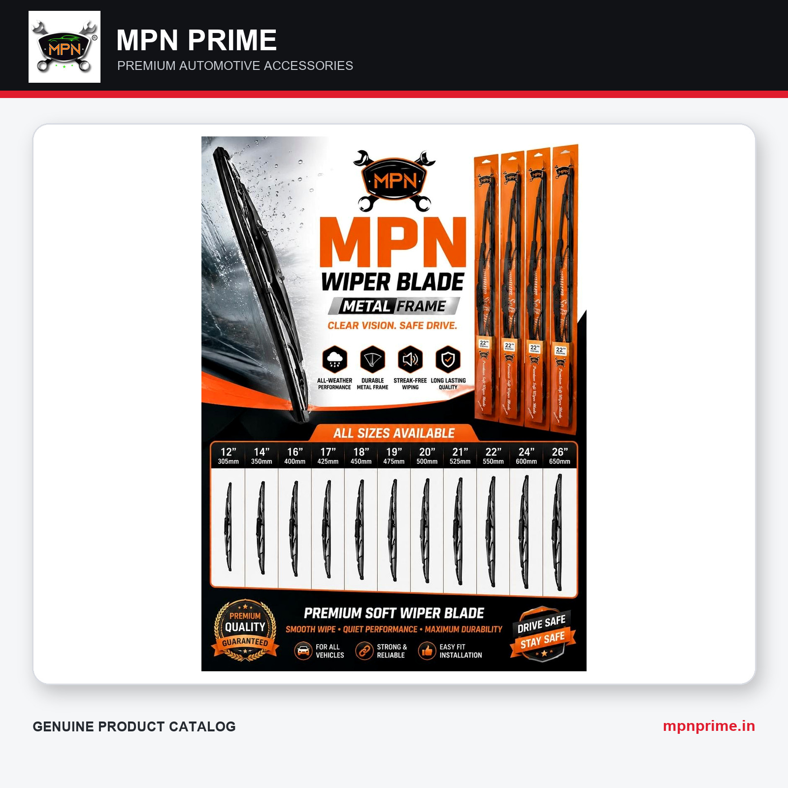 MPN Wiper Blade Range photo 1