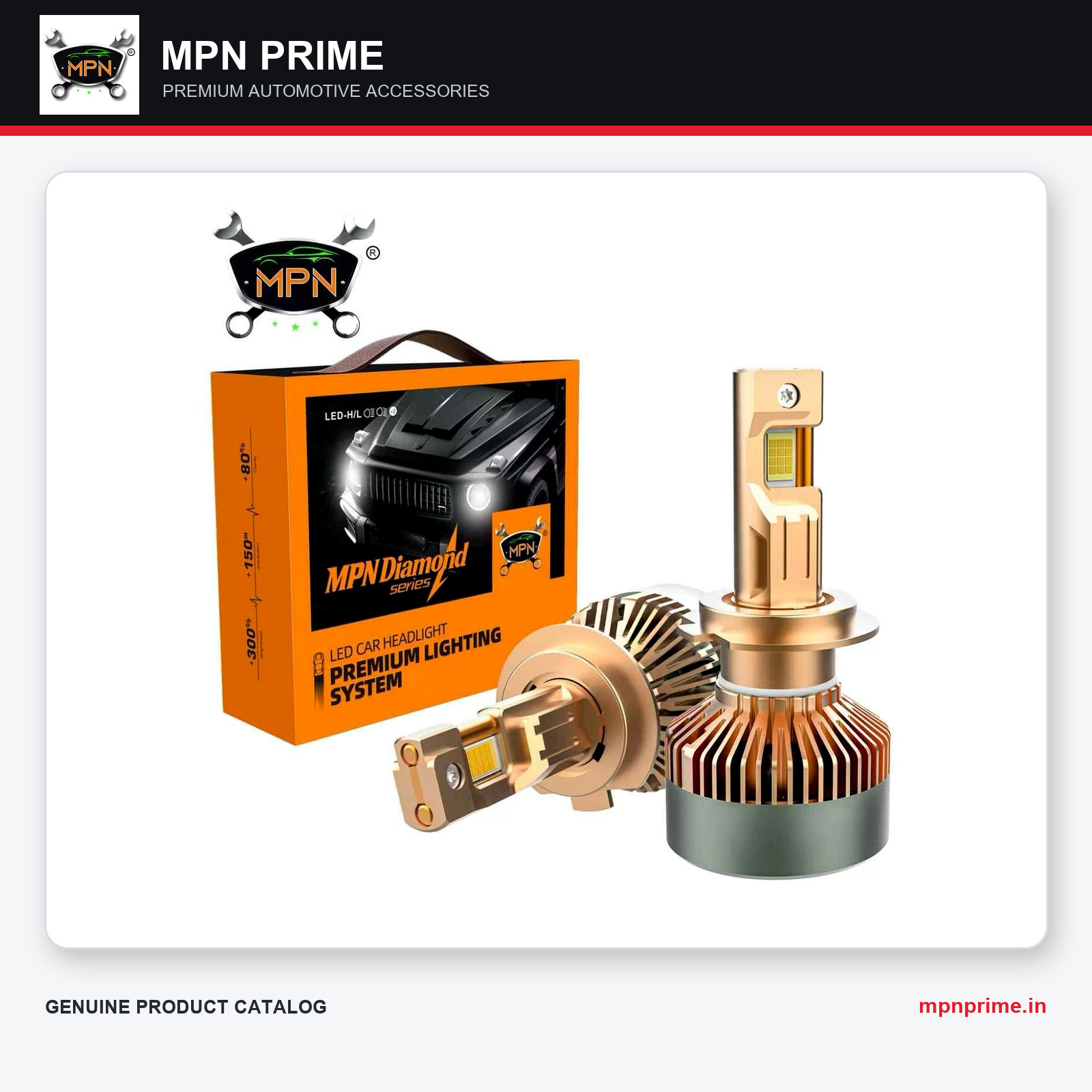 MPN Diamond Series LED Headlight Bulbs enlarged product image