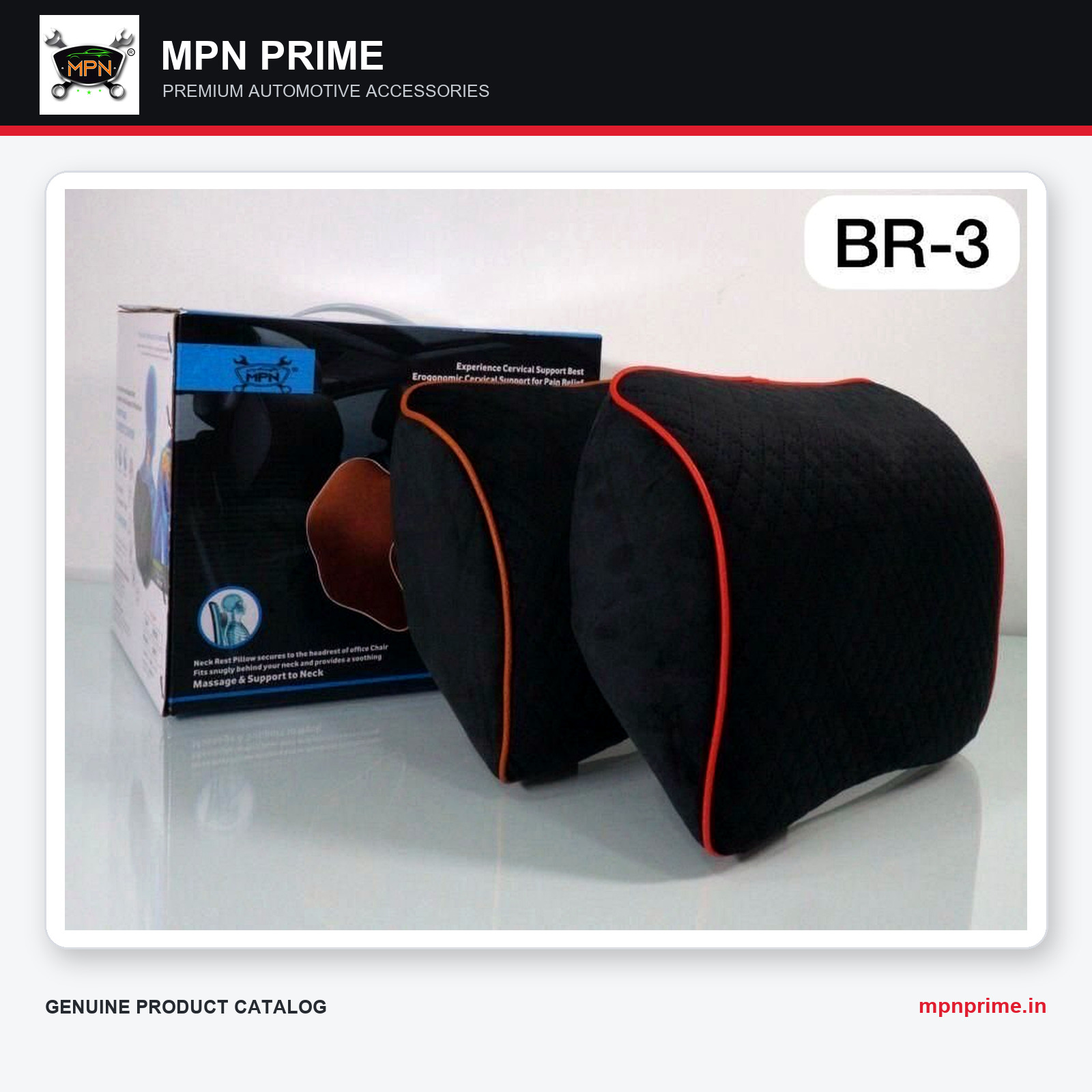BR-3 Neck Rest and Back Support Cushion Set photo 1