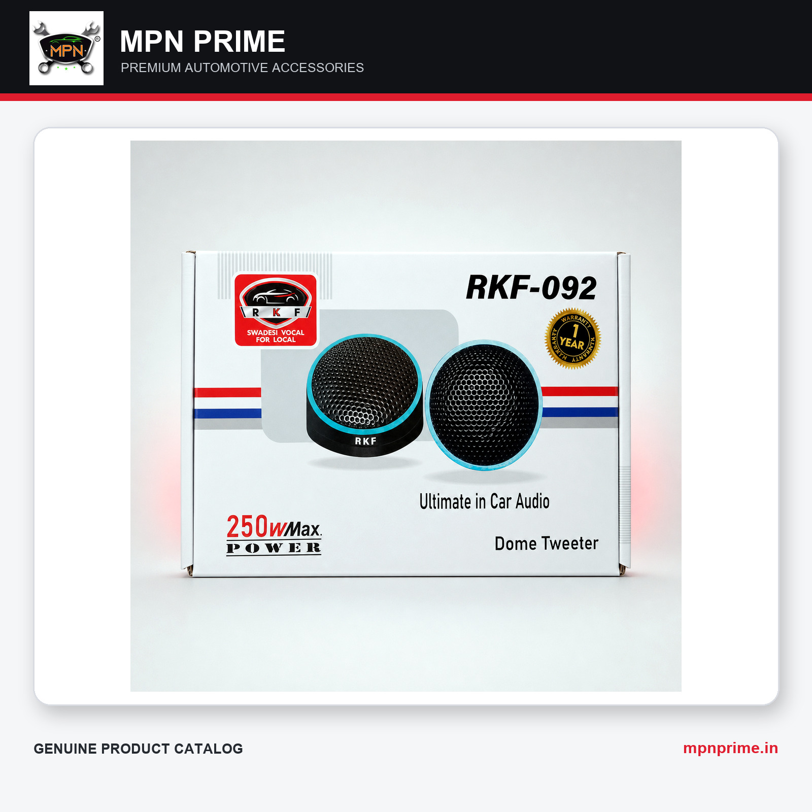 RKF-092 250W Dome Tweeter photo 1