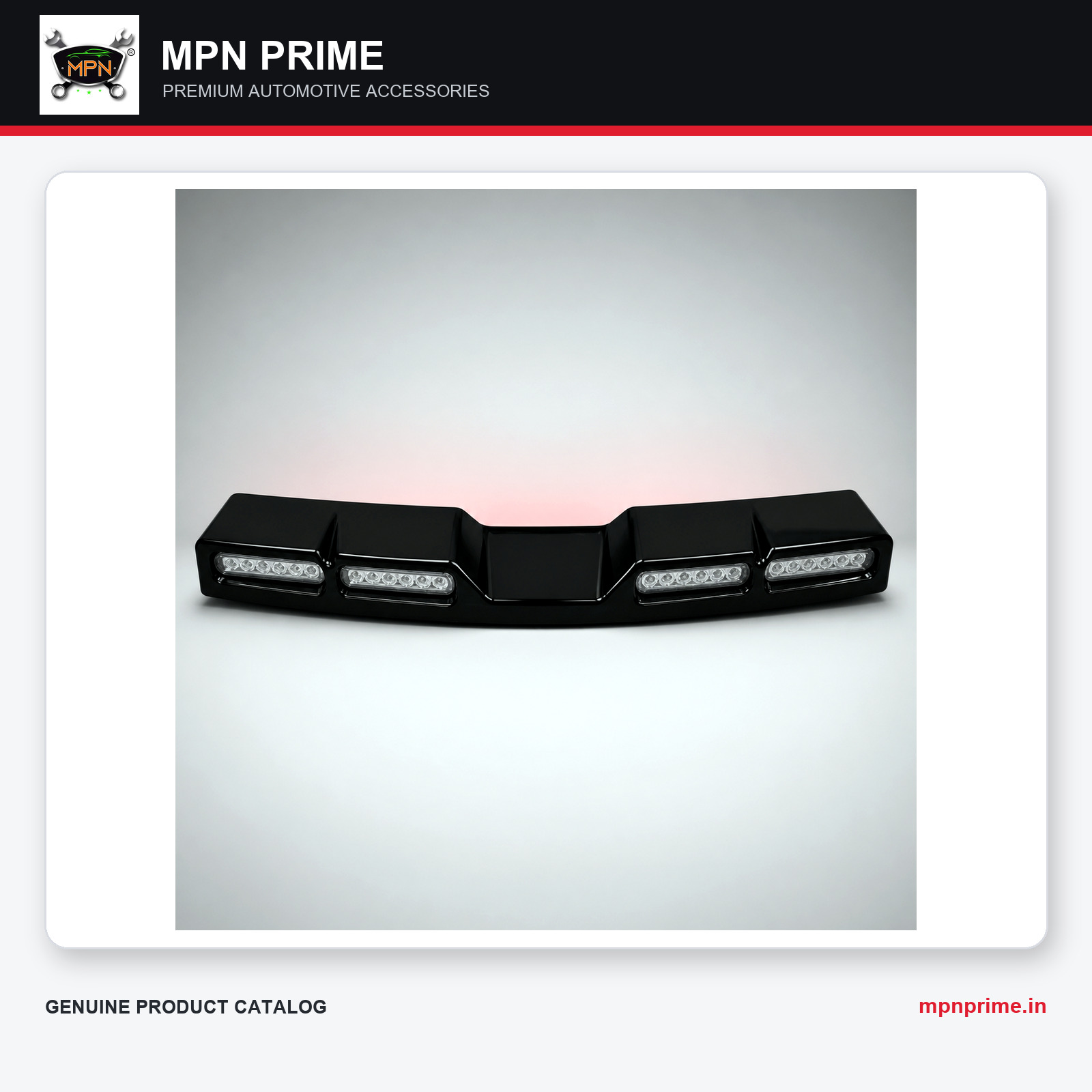 Rear Bumper Diffuser with LED Lamps photo 1