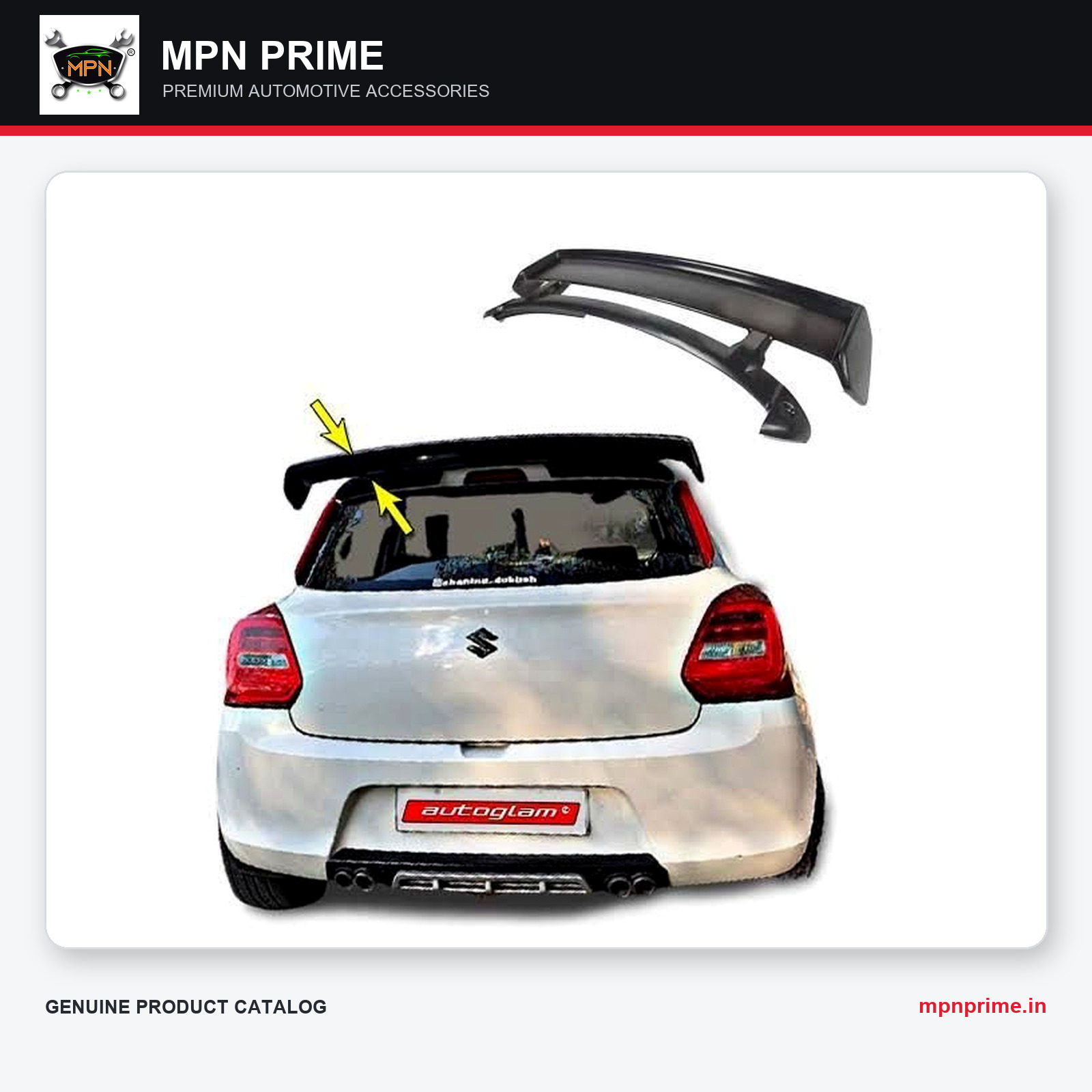 Swift Rear Spoiler photo 1