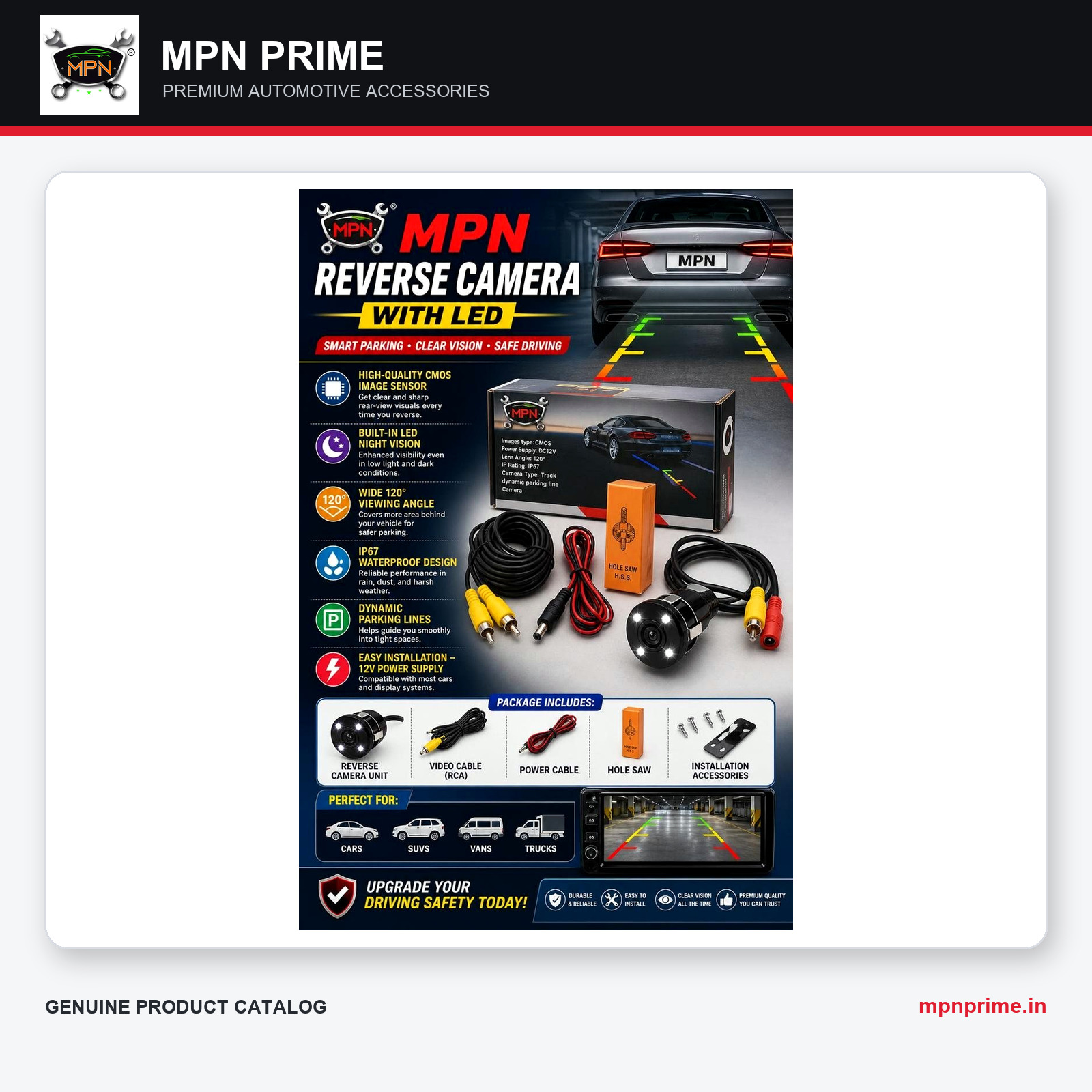 MPN Reverse Camera with LED photo 1
