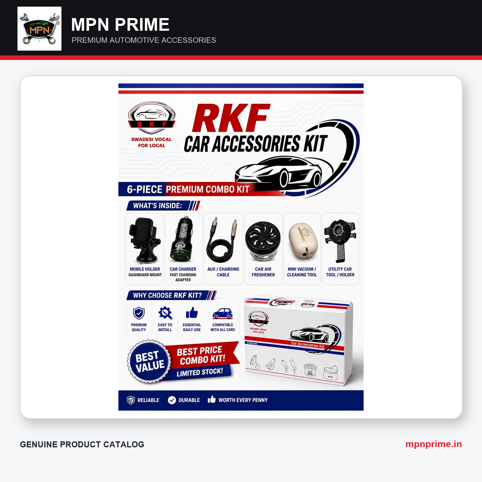 RKF 6-Piece Car Accessories Kit photo 1