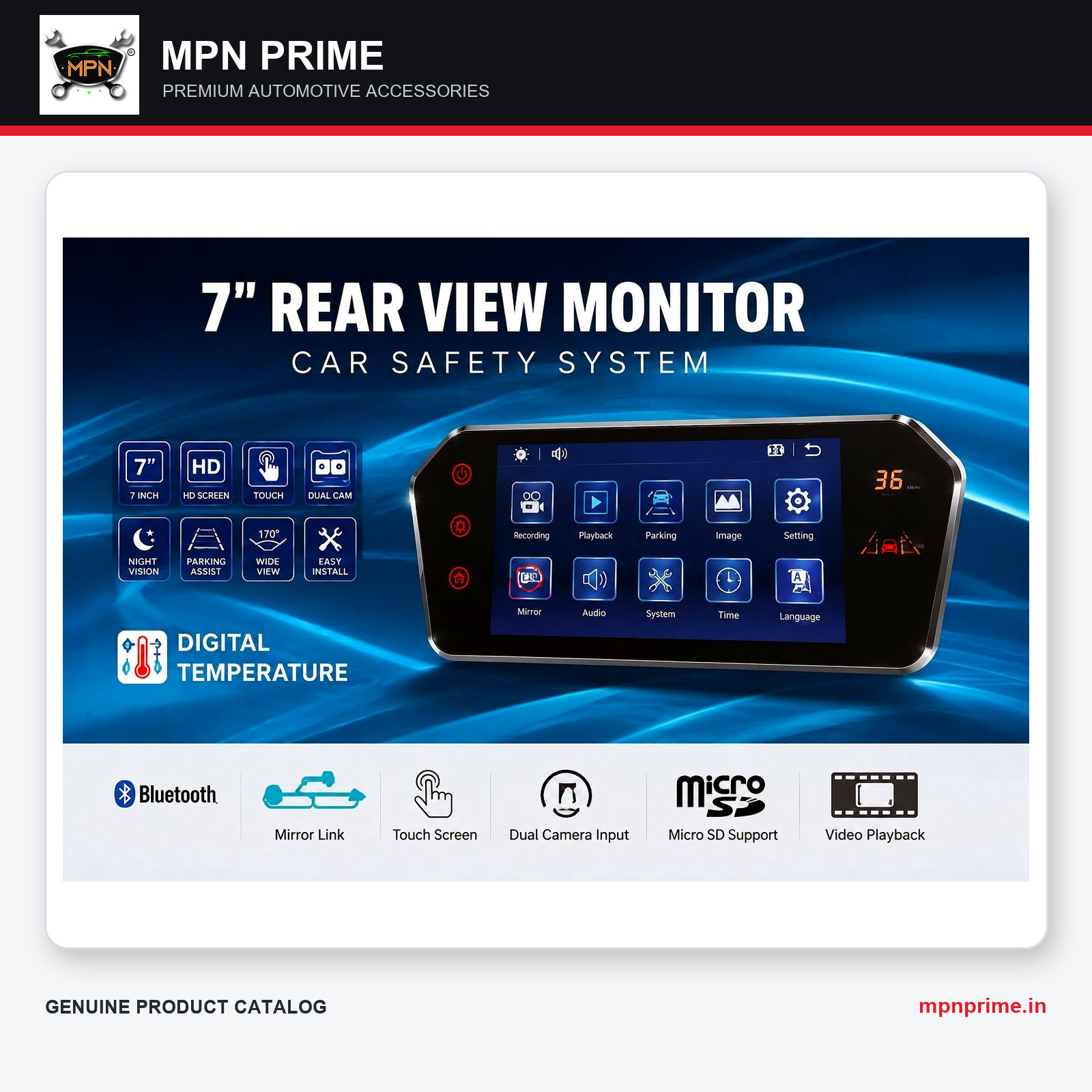 7-Inch Rear-View Monitor photo 1