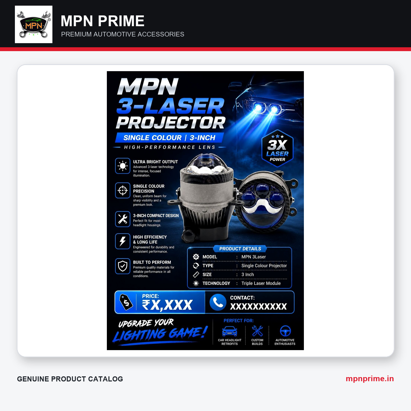 MPN 3-Laser 3-Inch Projector photo 1