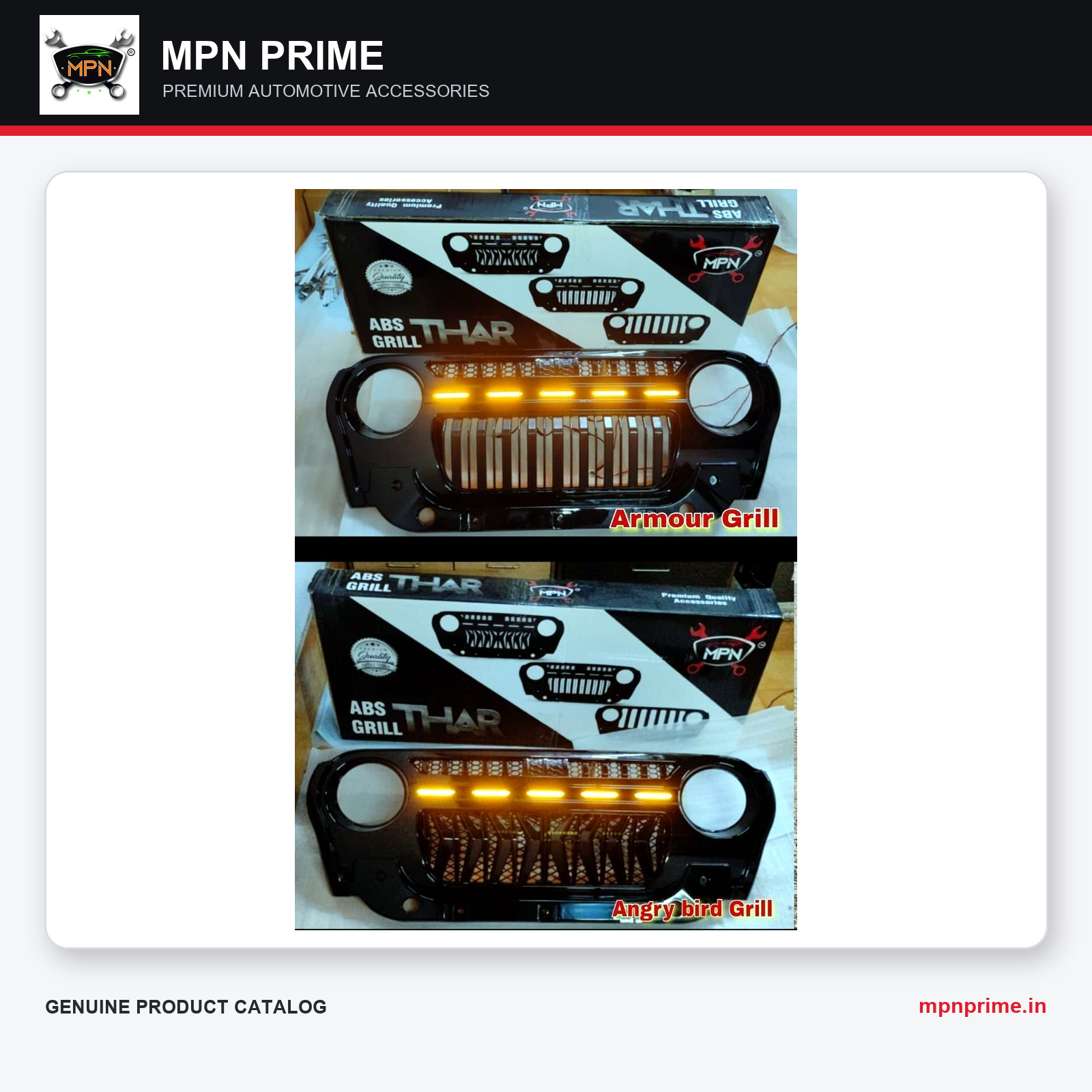 Thar Armour ABS Grille with LED photo 1
