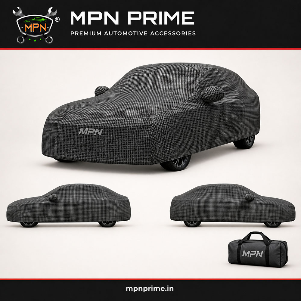 MPN Check-Matty Fabric Car Body Cover photo 1